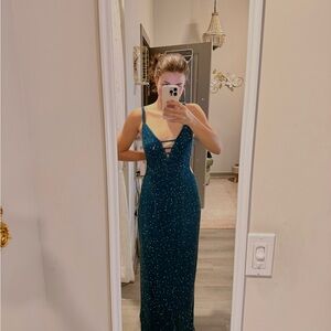 VINTAGE 100% silk and beaded dress